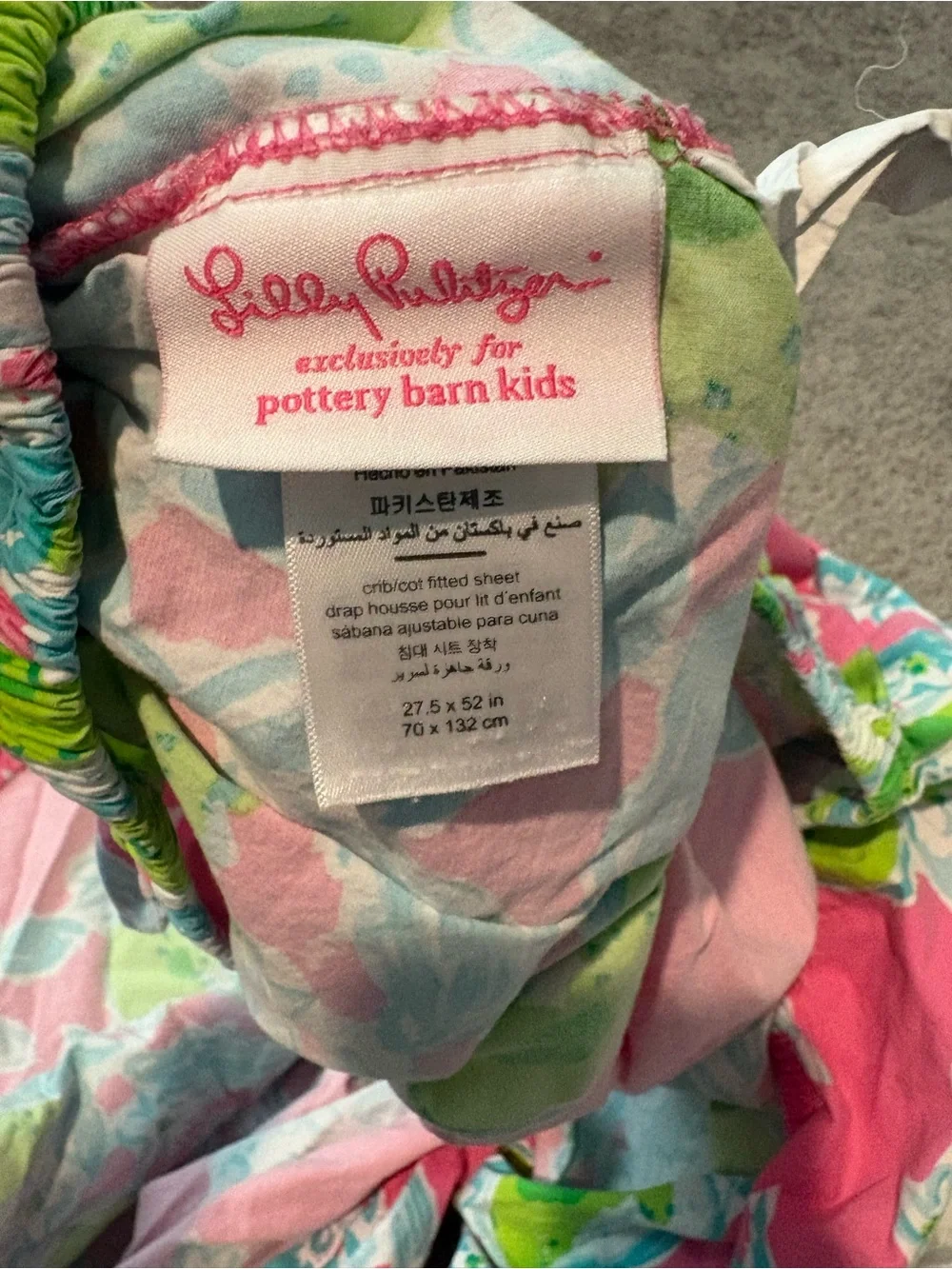 Pottery Barn Kids Pink Citrus Print Blouse